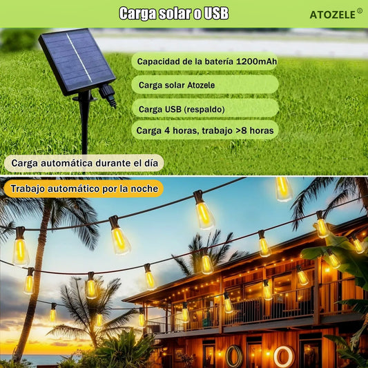 Guirnalda Solar: Crea Ambientes Mágicos y Ahorra Energía 💡