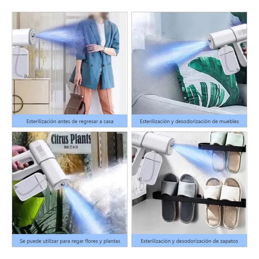 Pistola Pulverizadora Inalámbrica | Batería Recargable USB-C | Tanque de 380ml