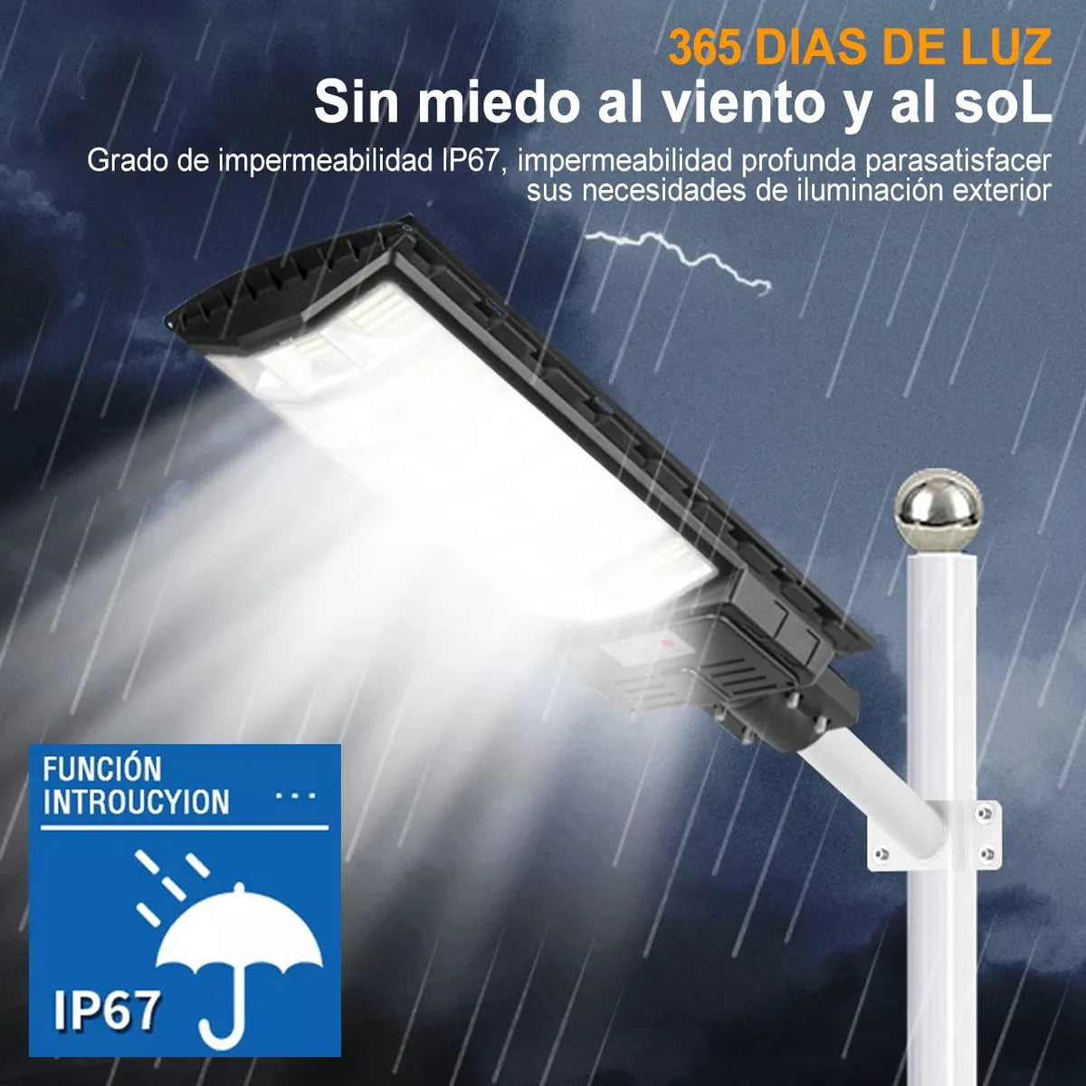 LÁMPARA SOLAR 1500W | ILUMINACIÓN EXTREMA SIN CABLES NI FACTURA DE LUZ