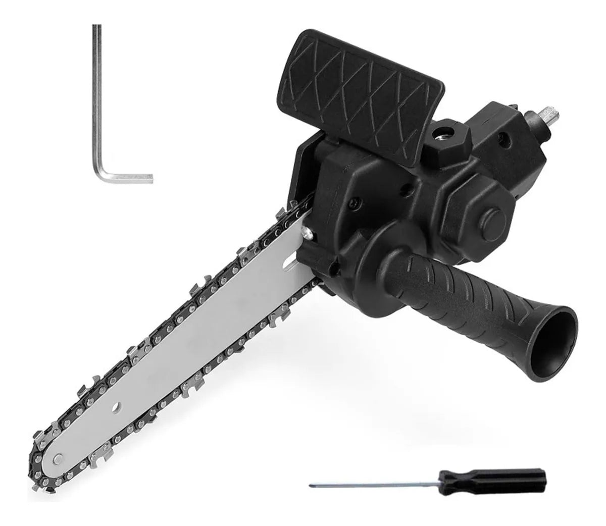 Adaptador de Taladro a Motosierra 6 Pulgadas | Mango Ergonómico | Kit Completo de Corte