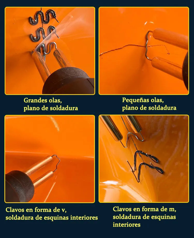 Kit Soldadora de Plástico 70W | Calentamiento en 3 Segundos | 400 Grapas Incluidas