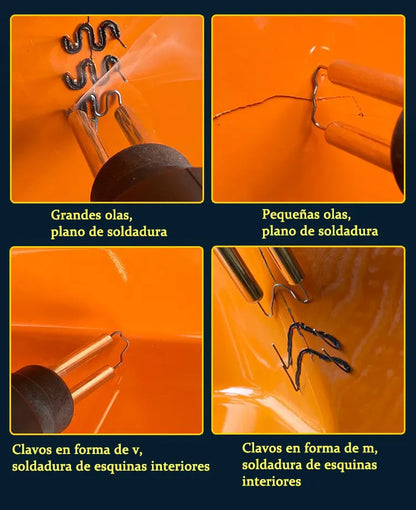 Kit Soldadora de Plástico 70W | Calentamiento en 3 Segundos | 400 Grapas Incluidas