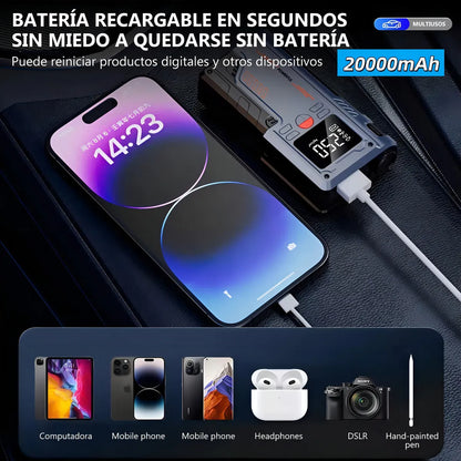 RescueMax™: El cargador inteligente que revive tu auto
