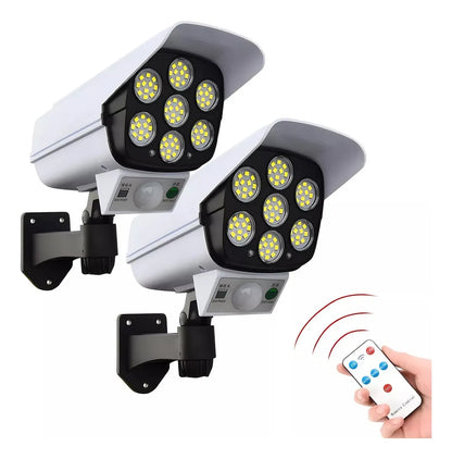 Luz Solar Inteligente - 3 modos de Cámara falsa con sensor de movimiento