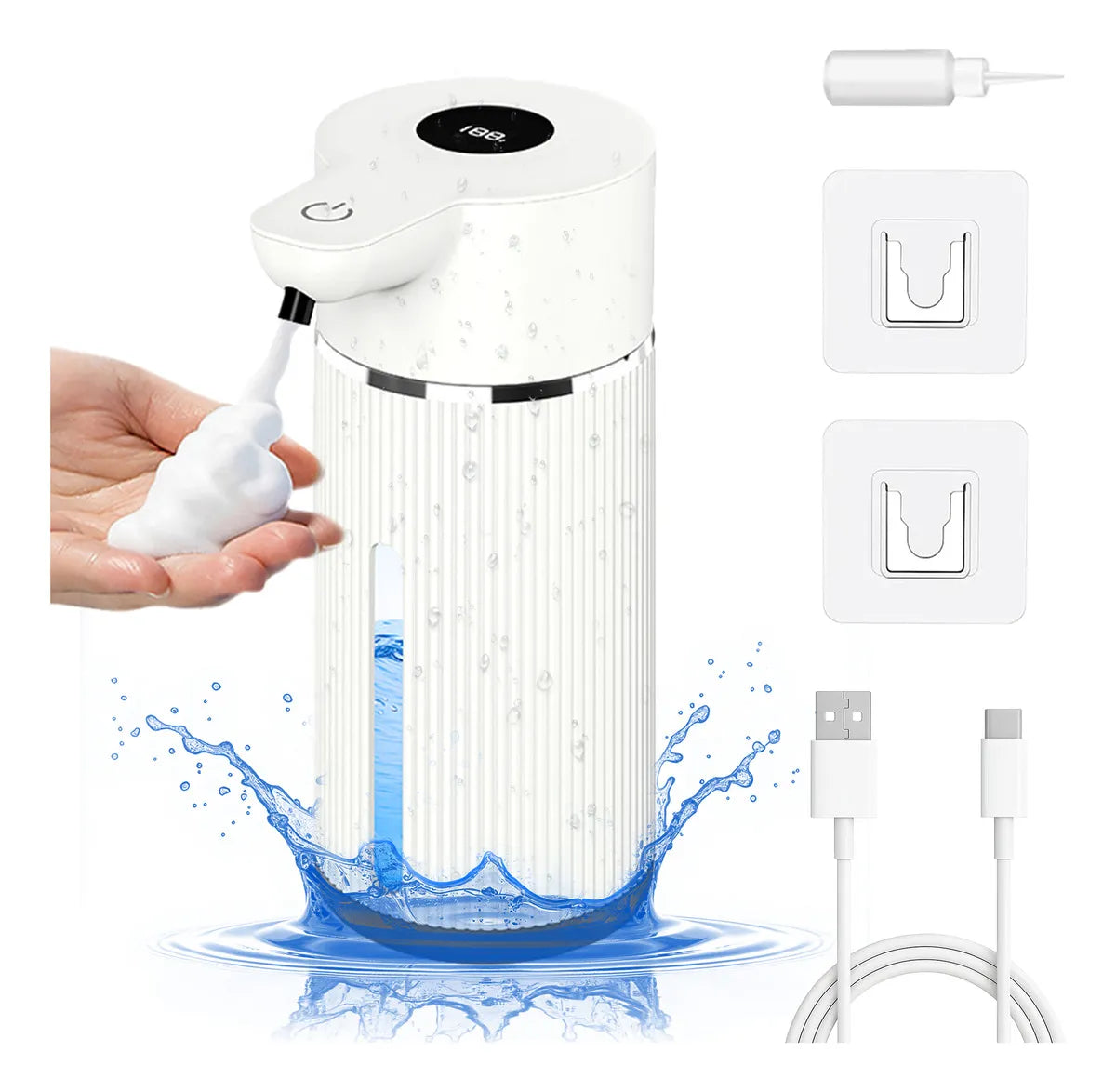 Dispensador de Jabón Automático | Sensor Inteligente | Batería USB-C de 150 Días