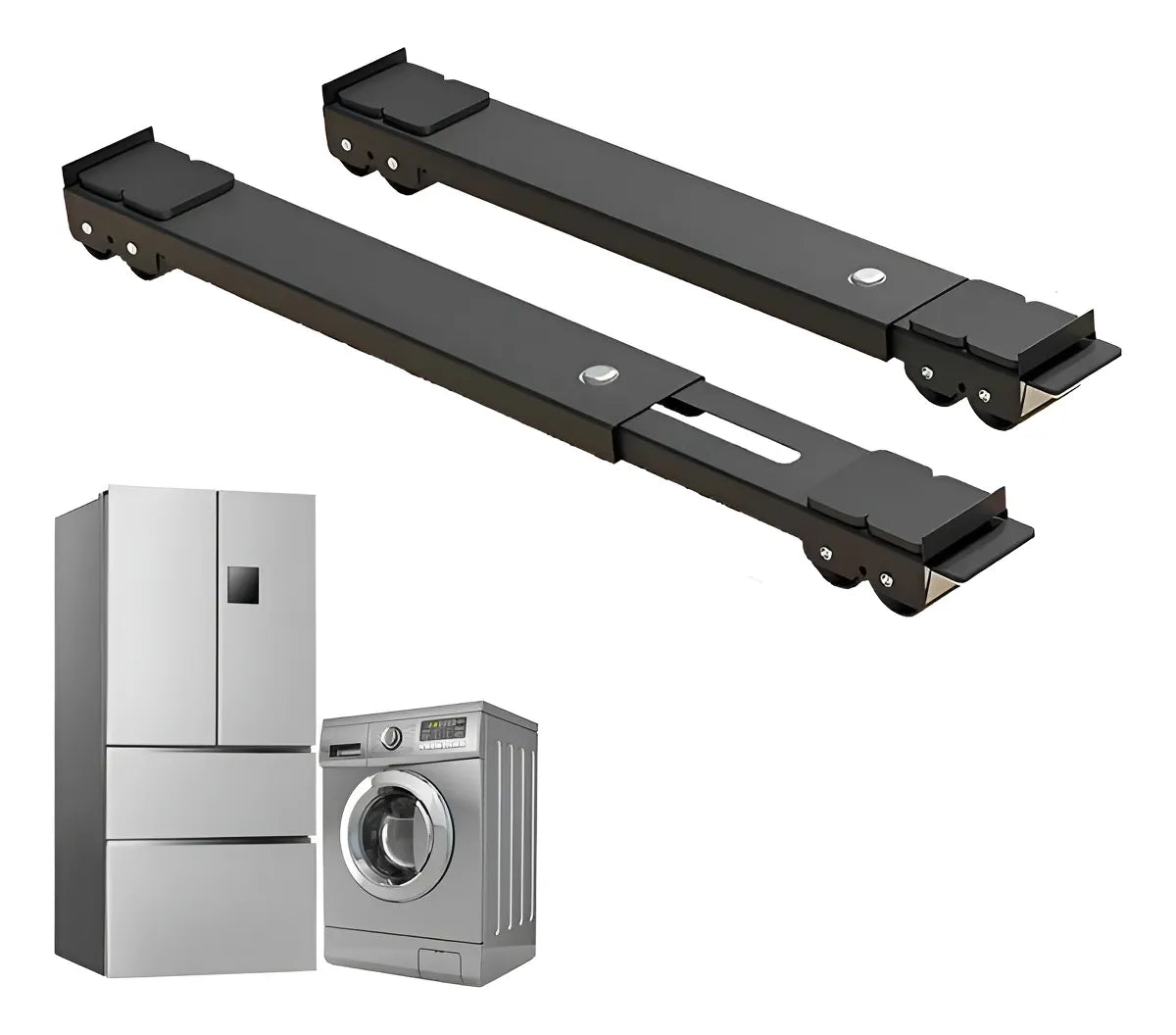 Base Ajustable para Lavadora y Refrigerador | Soporta 200KG Ruedas con Freno