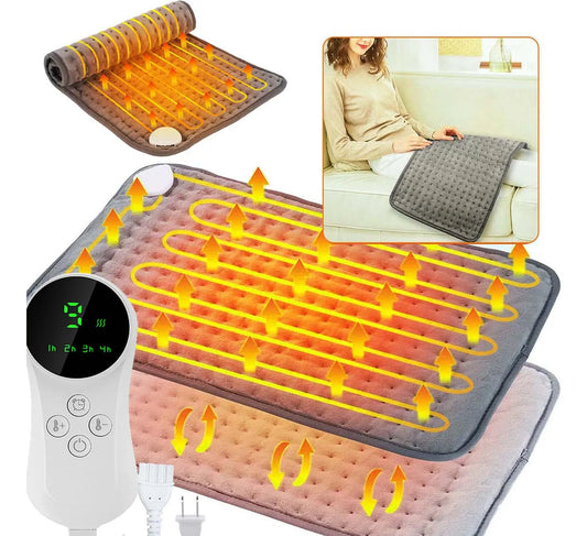 Compresa Térmica Eléctrica 30x60cm | 9 Niveles de Temperatura | Microfelpa Lavable