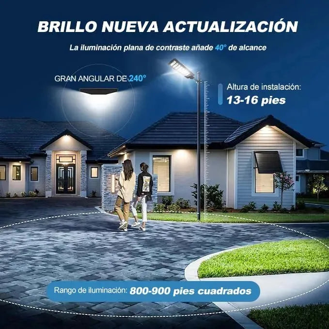 LÁMPARA SOLAR 1500W | ILUMINACIÓN EXTREMA SIN CABLES NI FACTURA DE LUZ