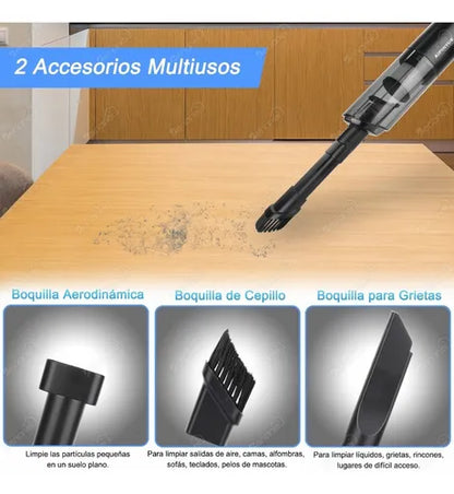 TurboClean PRO - LA MINI ASPIRADORA PORTÁTIL 3 EN 1 QUE ARRASA CON TODO